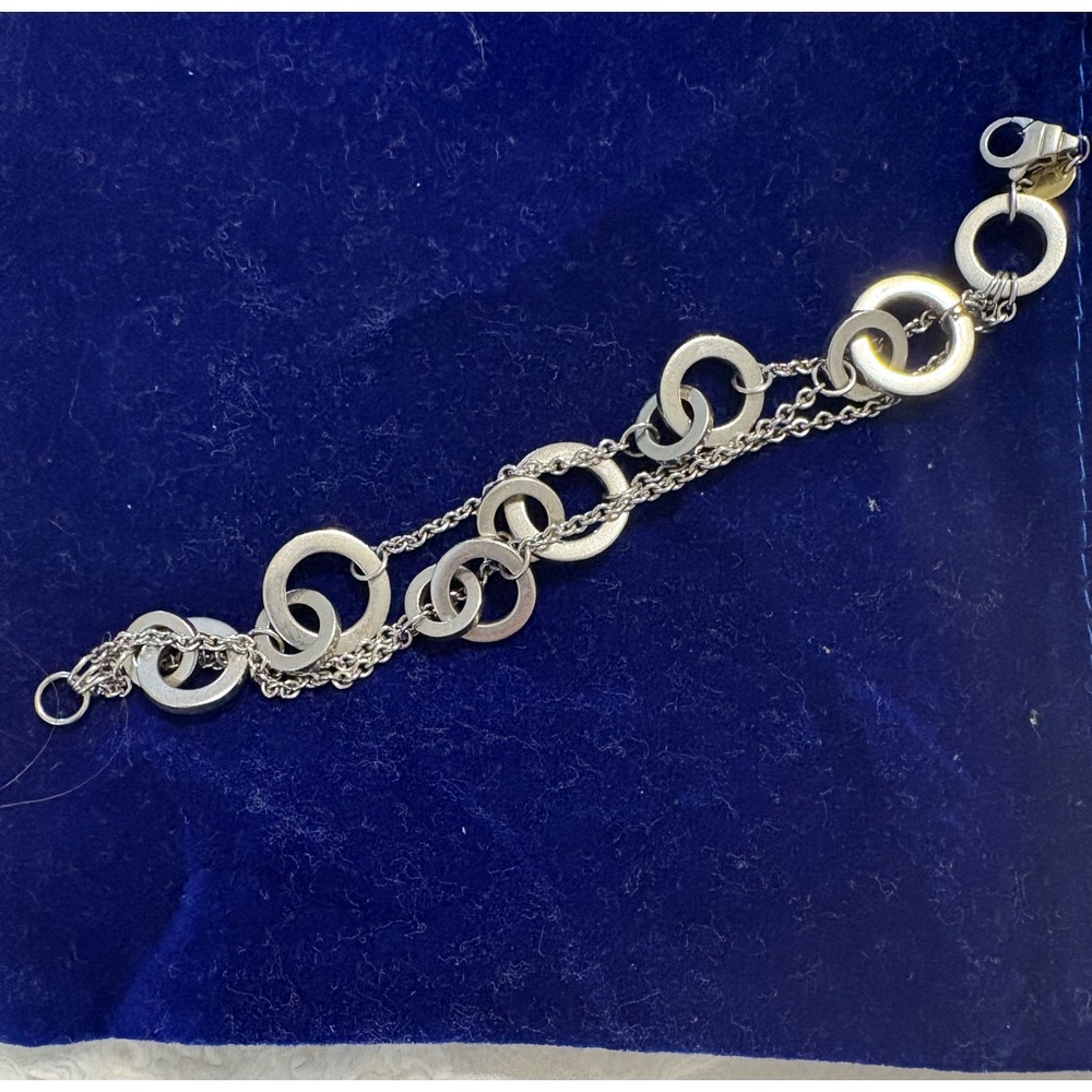 Movado Silver Chain Bracelet